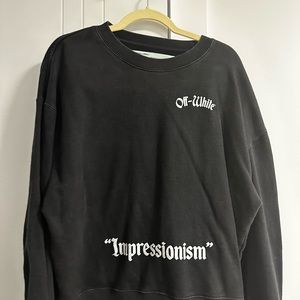 Authentic Off-White Impressionism Sweatshirt Men Size Large L